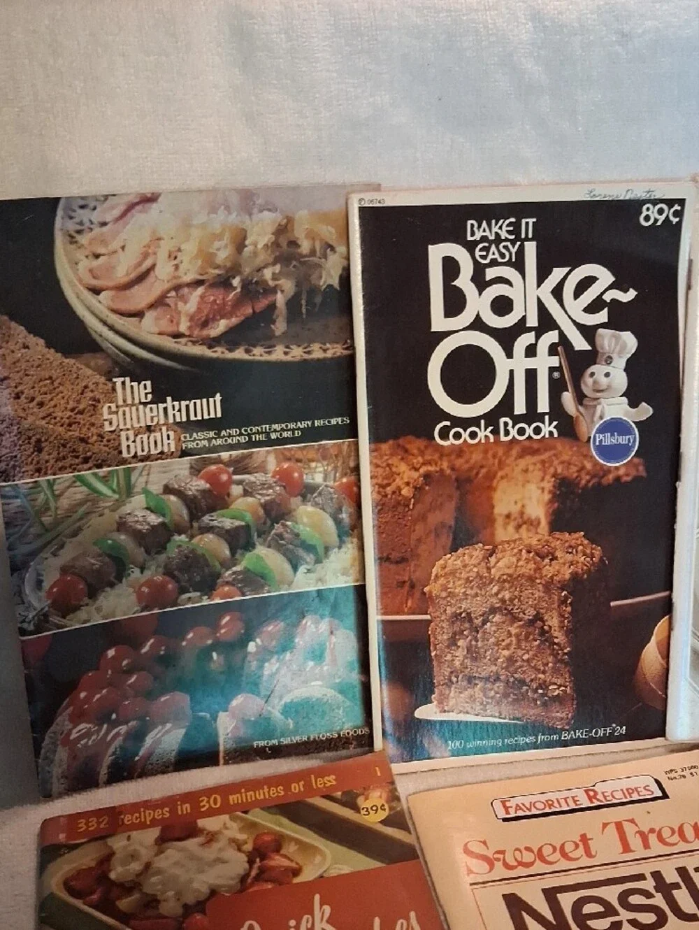 Vintage Bake-Off Cookbook Collection - Brown and White Covers 1980's
